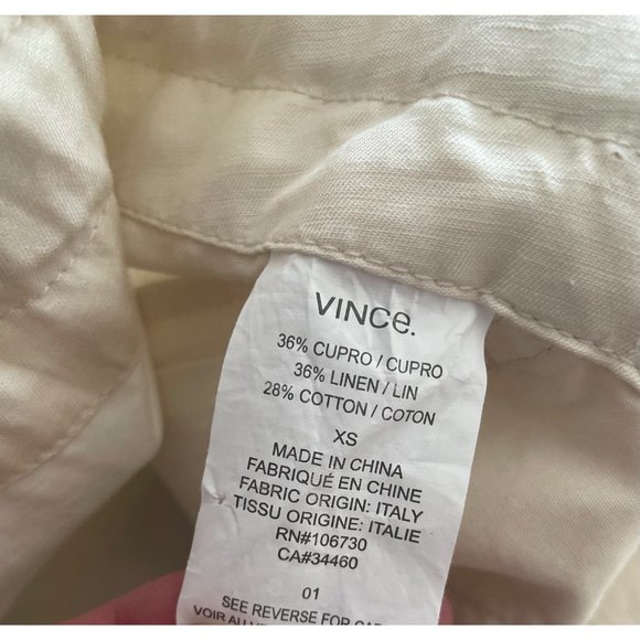 NWT Vince Slouchy Drawstring Shorts Linen Blend - Picture 9 of 13